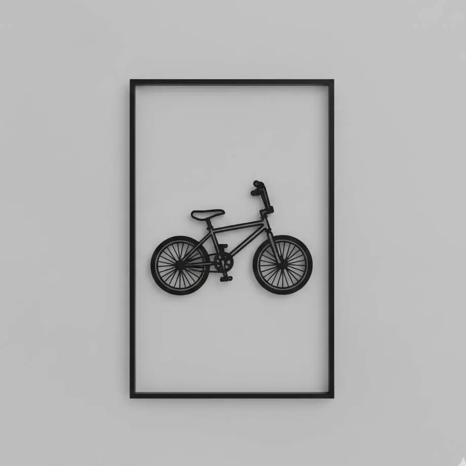 Cuadro arte lineal "Bicicleta de Will" - Stranger Things