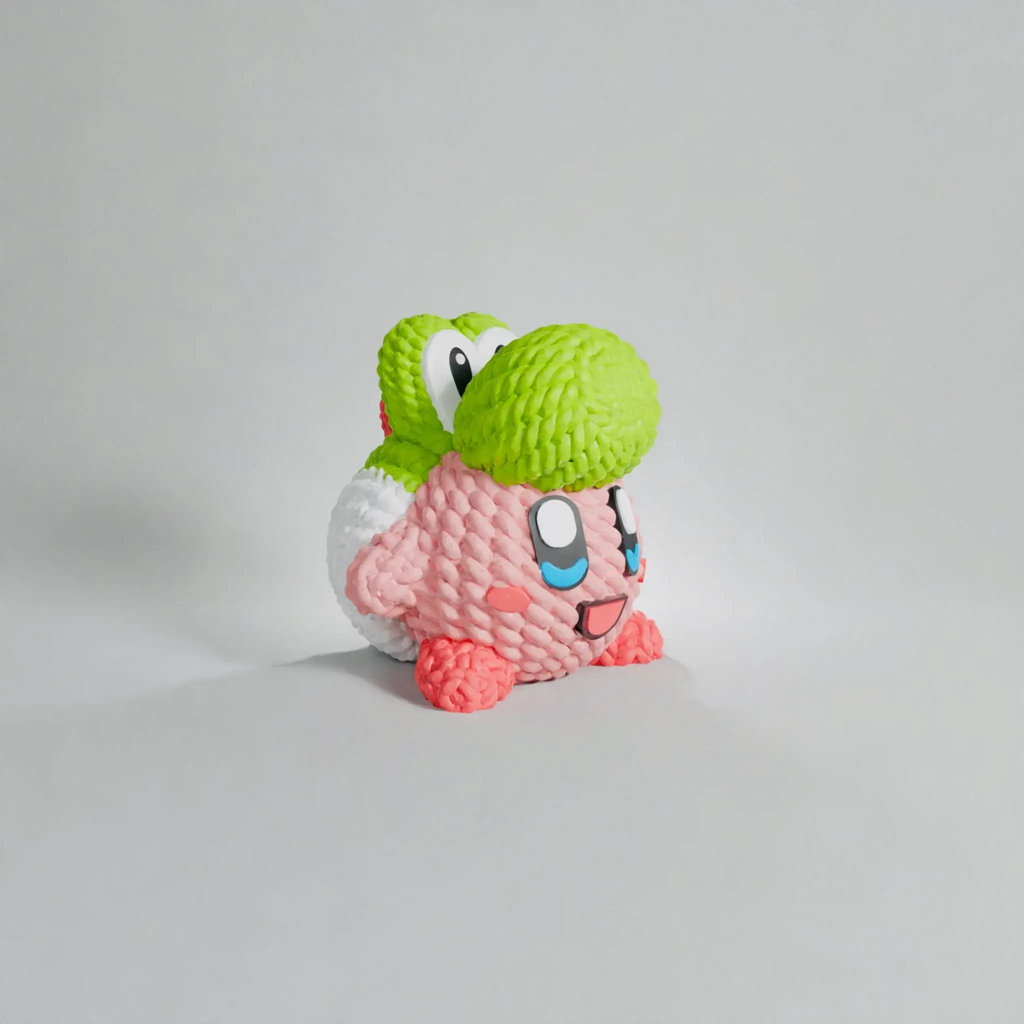 KIRBY YOSHI CROCHET KNITTED - STL & 3MF MULTICOLOR