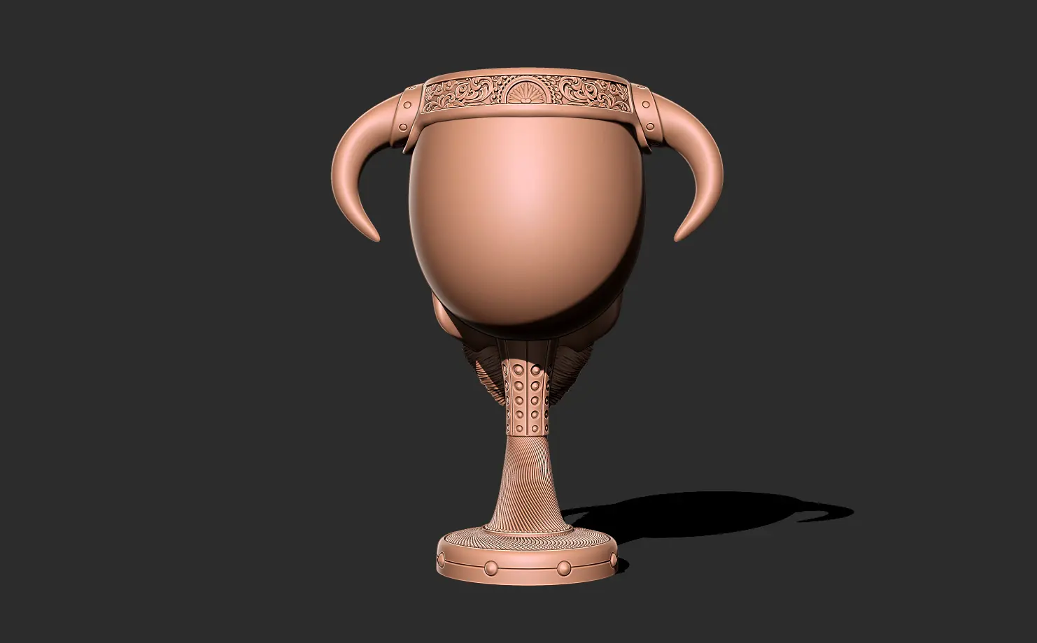 Skull mug 3D print model