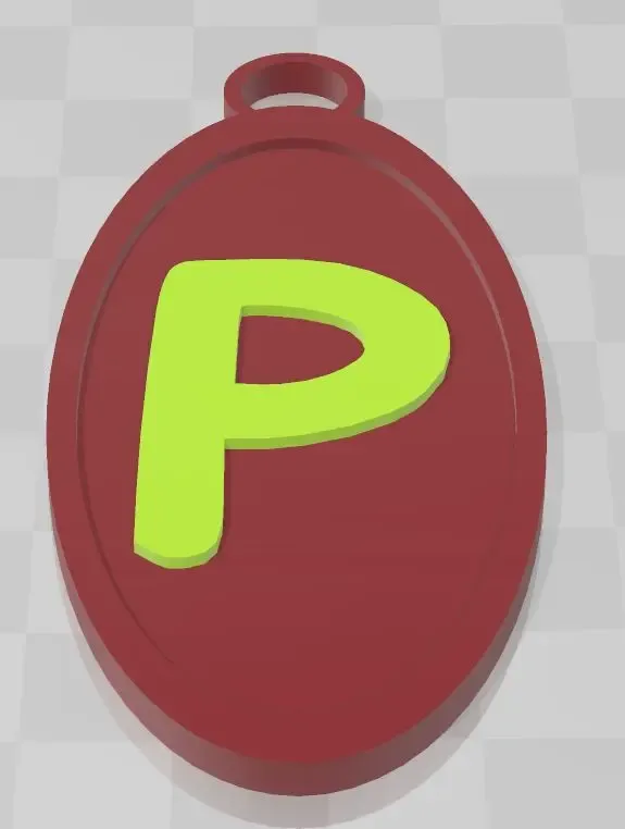 سلسلة مفاتيح الحروف الأبجدية - حرف P