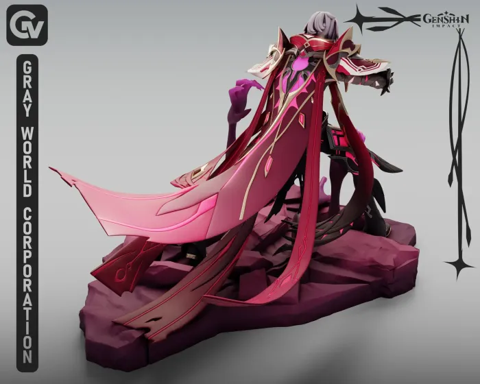 Characters & Creatures STL Download - Rerir | Genshin Impactby Gray ...
