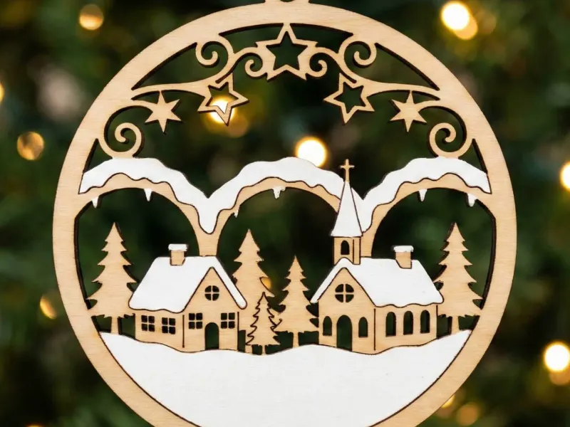 christmas village ornament