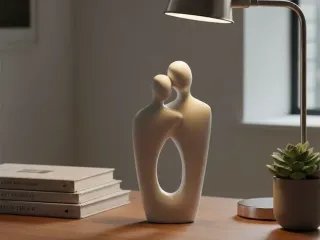 Minimalist "Eternal Bond" Abstract Sculpture