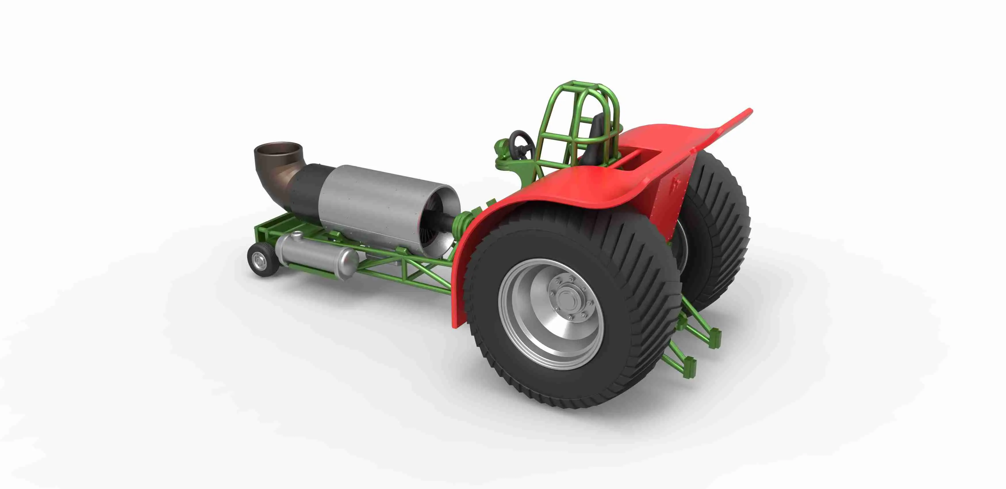 Pulling tractor with single jet engine Scale 1:25