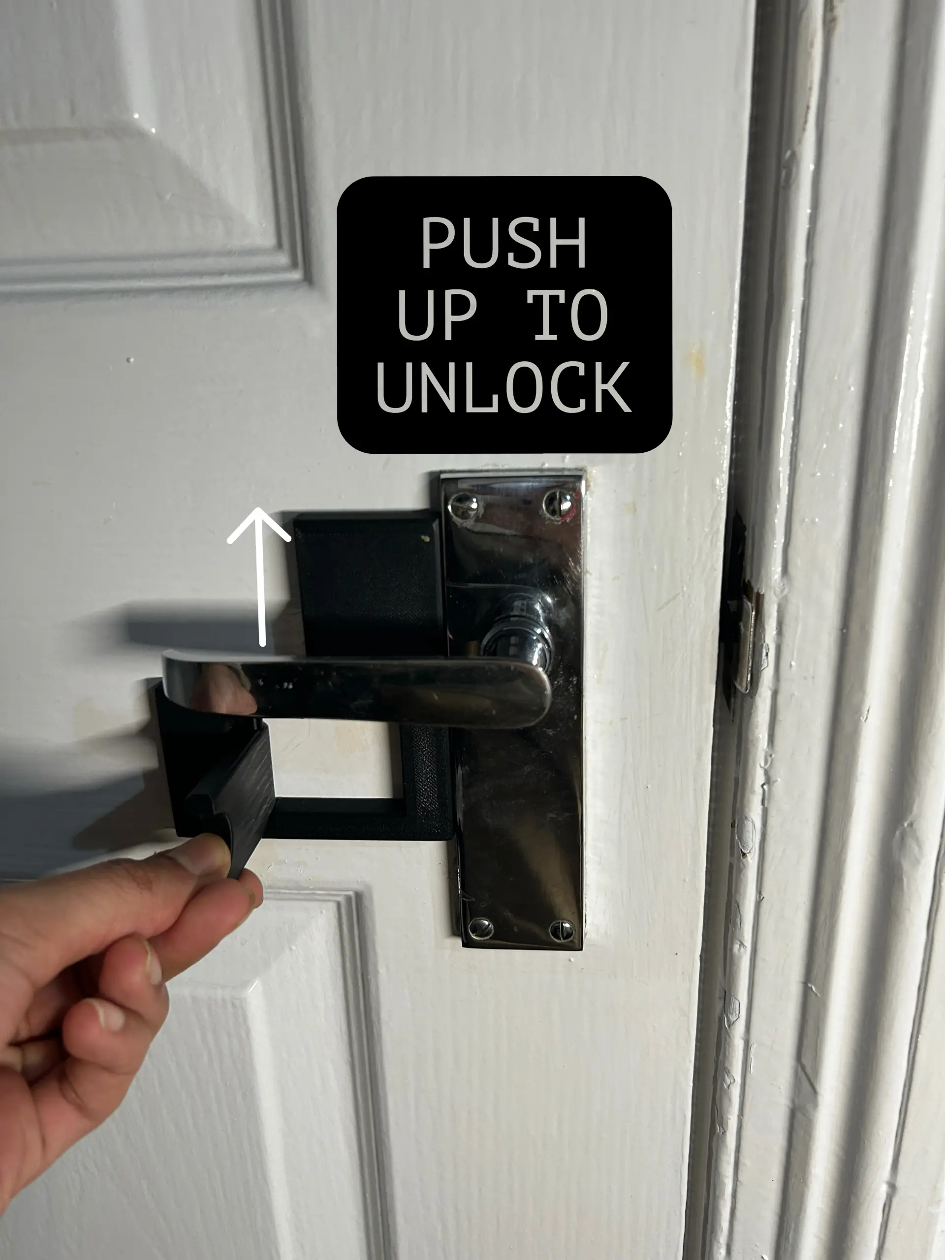 Ergonomic Door Lock Add-On | Secure & Easy to Use