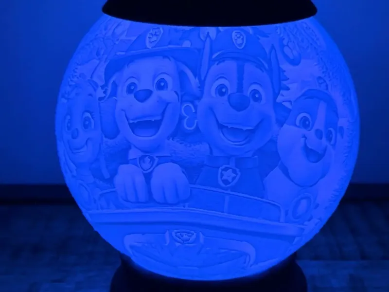 Paw Patrol Lithophane Night Lamp