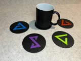 Sous-verres aux signes du Sorceleur-3