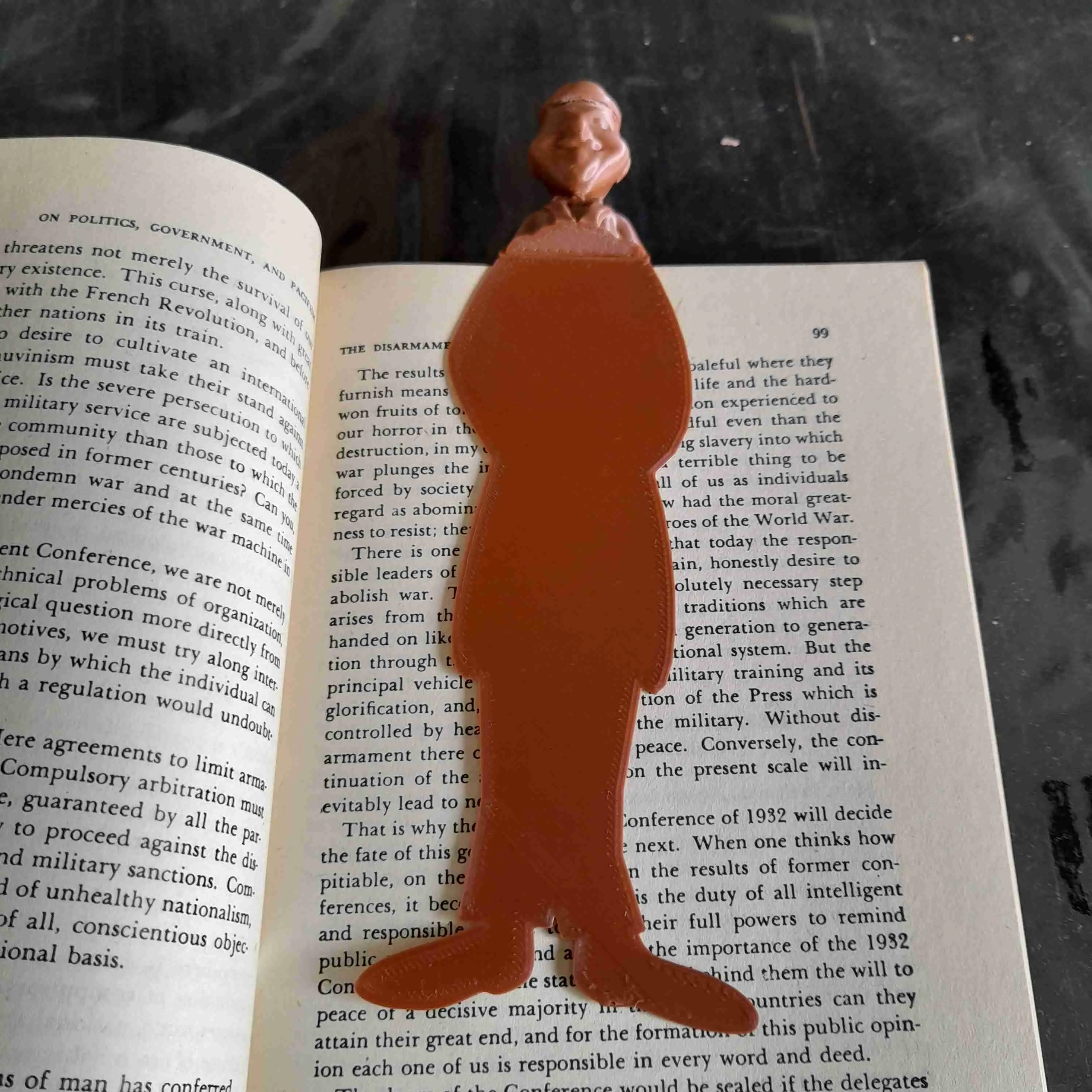Stan Laurel Bookmark, 3D printed