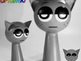 GRAY SPRUNKI INCREDIBOX GREY | Sprunki 3D Model STL Fan Art-0