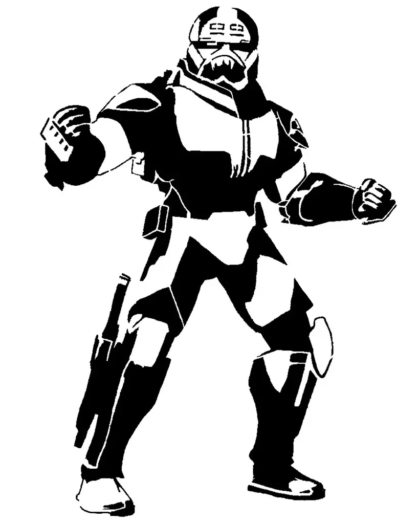 Clone Force 99 Wrecker stencil