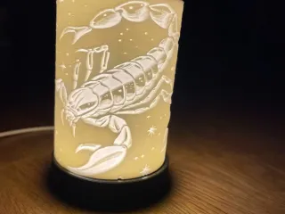 Sternzeichen Skorpion Lampe