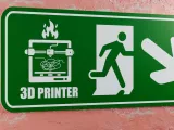 3D Printer Emergency Sign - Right Arrow Down-Right-0