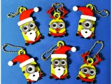 Minions Keychain / Magnets -Christmas cute version-0