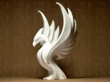 Elegante Phönix-Statue-1