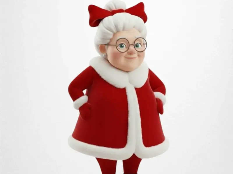 "Mevrouw Claus" - Schattig en komisch kerstpersonage