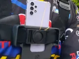 Cell phone holder for backpack-1
