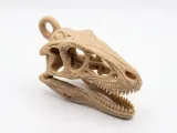 Velociraptor Skull | Fossil Keychain-3