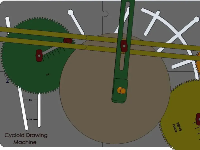 Cycloid Drawing  Machine Mechanism