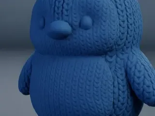 pinguino azul