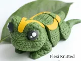 Flexi Knitted Frog-4