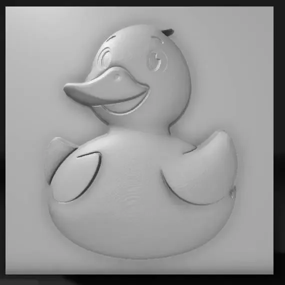 gosling cartoon, cheerful expression,