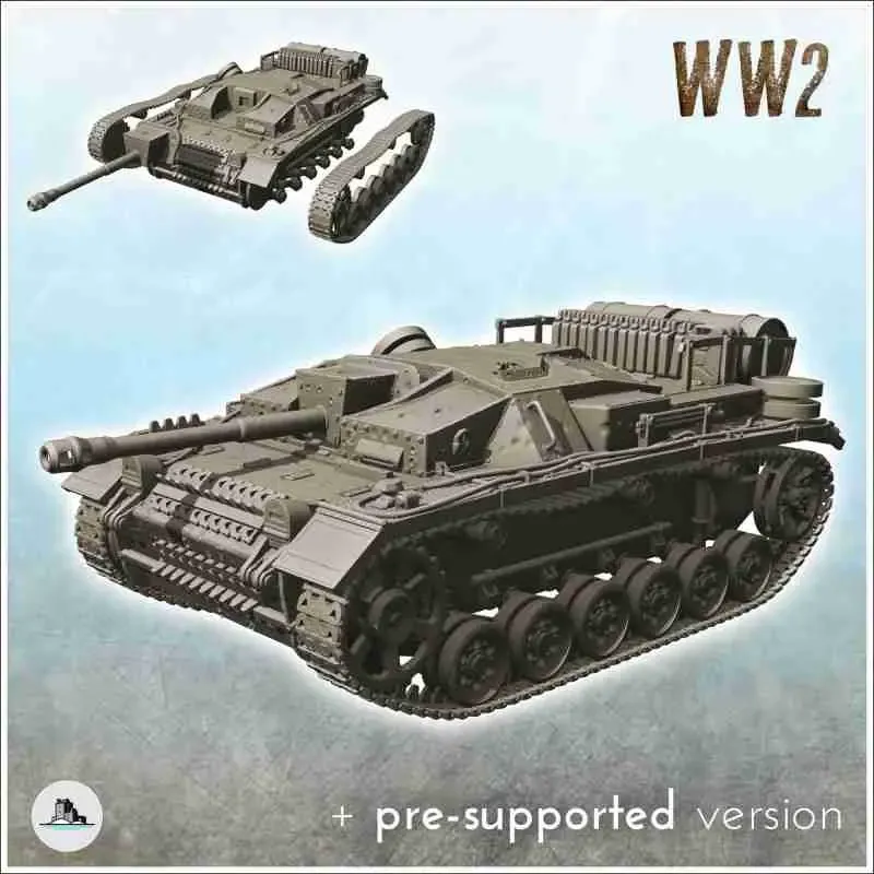 German WW2 vehicles pack - miniatures tank scenery wargame