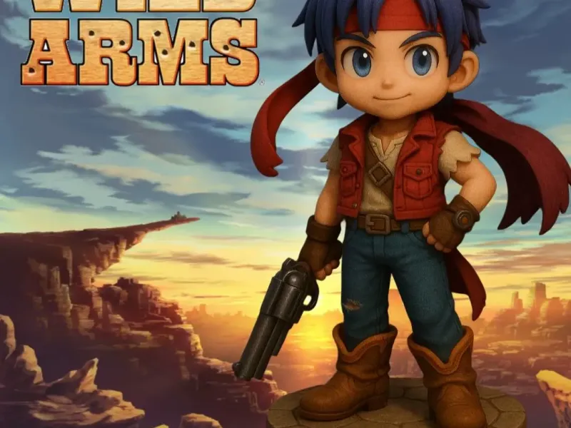 Rudy Wild Arms Chibi with base