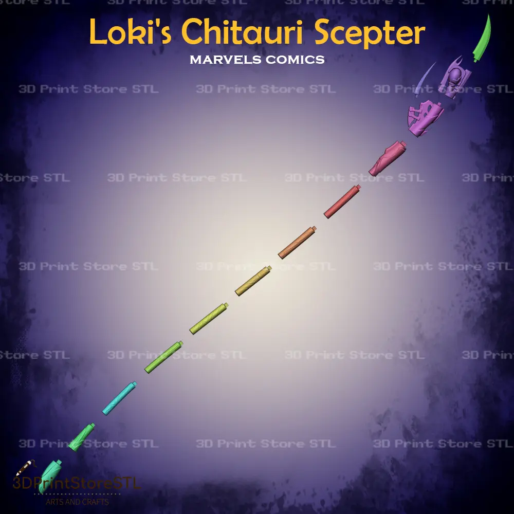 Loki Chitauri Scepter Cosplay The Avengers - Fichier STL