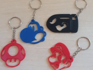 Super Mario Keychains