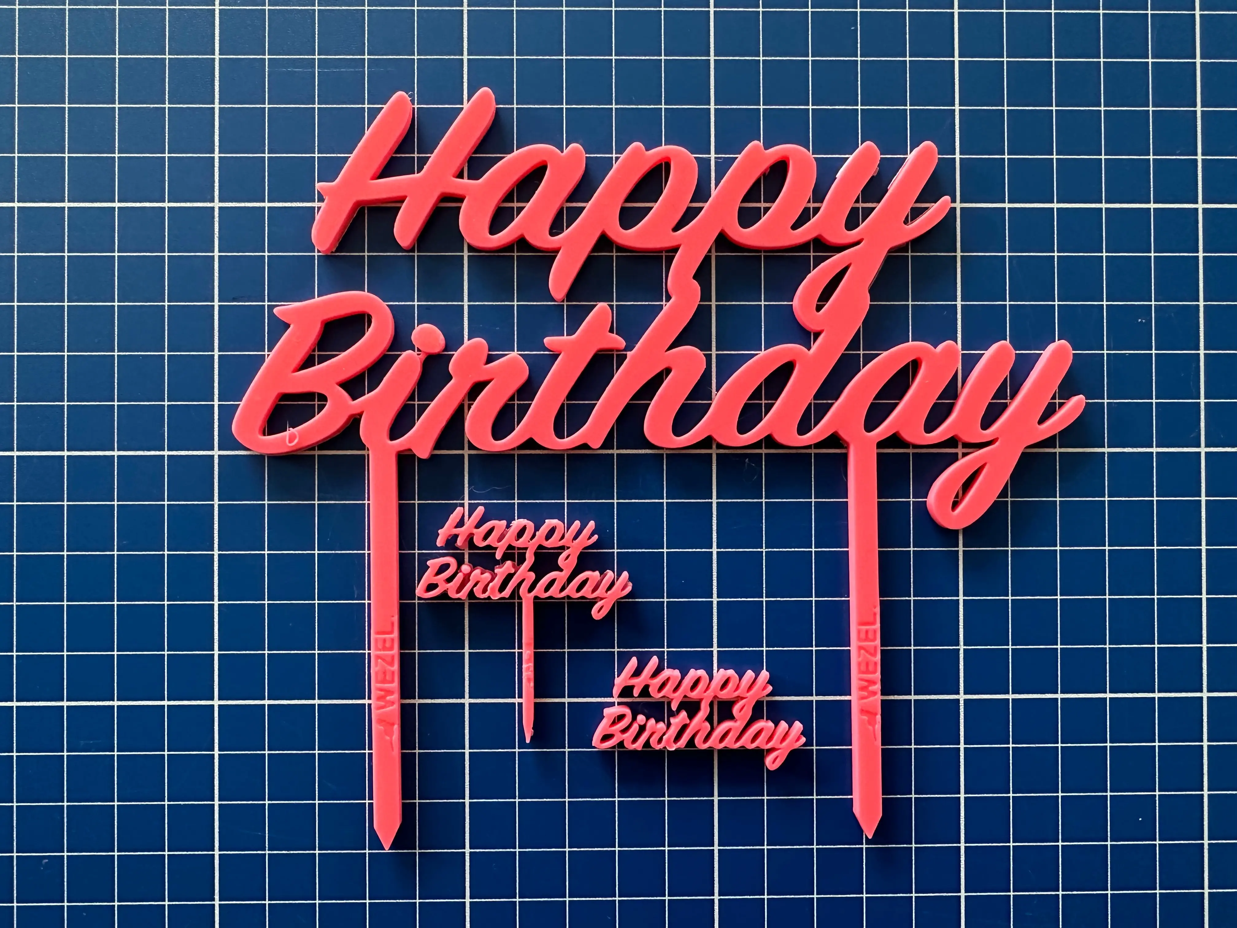 Happy birthday cake topper/cupcake topper