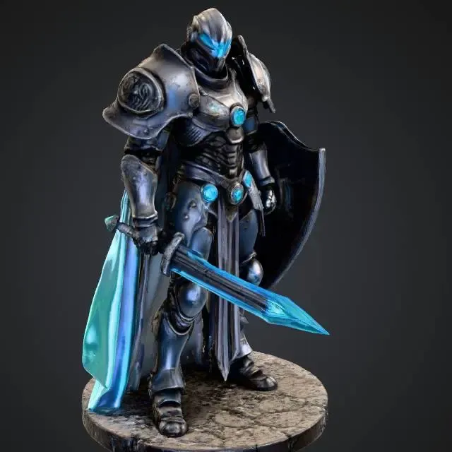 FREE  grimdark sci-fi heavy armored soldier