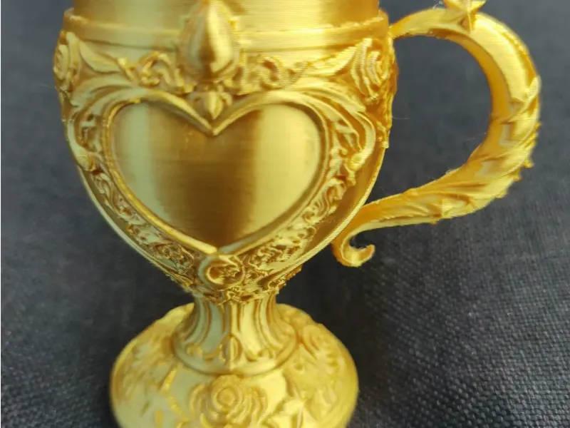 Calice Cœur Sacré de la Saint-Valentin avec Poignée Ornée