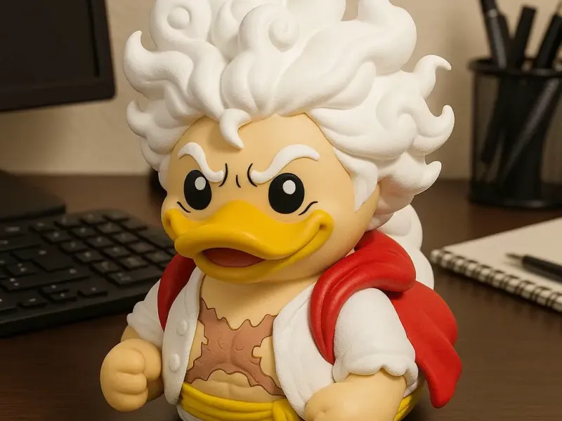 Gummiente - Monkey D. Luffy Gear 5 - 3D-Druck