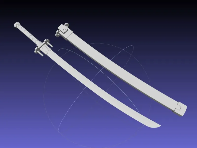 Kill La Kill Satsuki Sword And Sheath Printable Assembly
