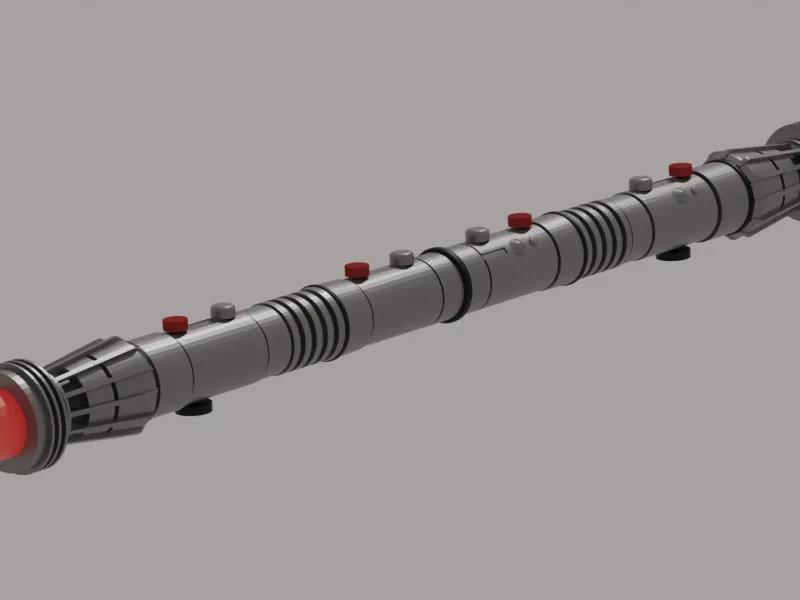 DARTH MAUL REPLICA LIGHTSABER HILT - 3D PRINTABLE TO SCALE