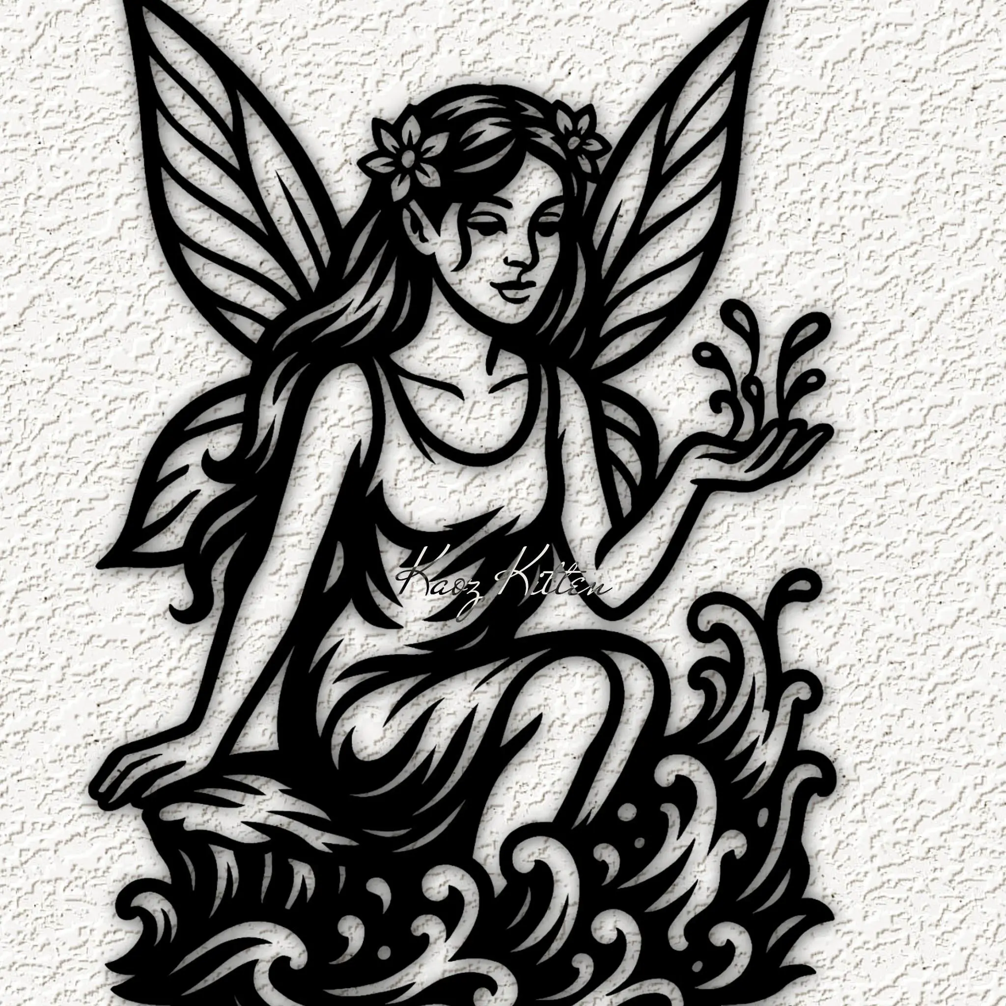 water fairie element fairy wall art home decor