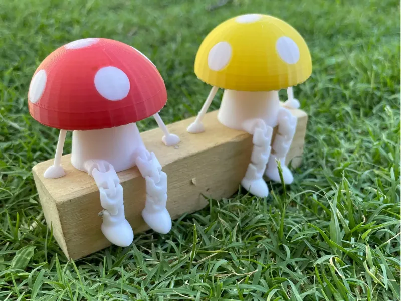 articulated mushroom with arms