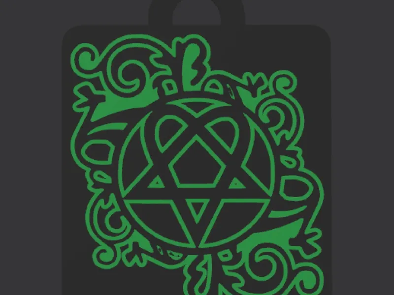 Artistic Keychain HIM band