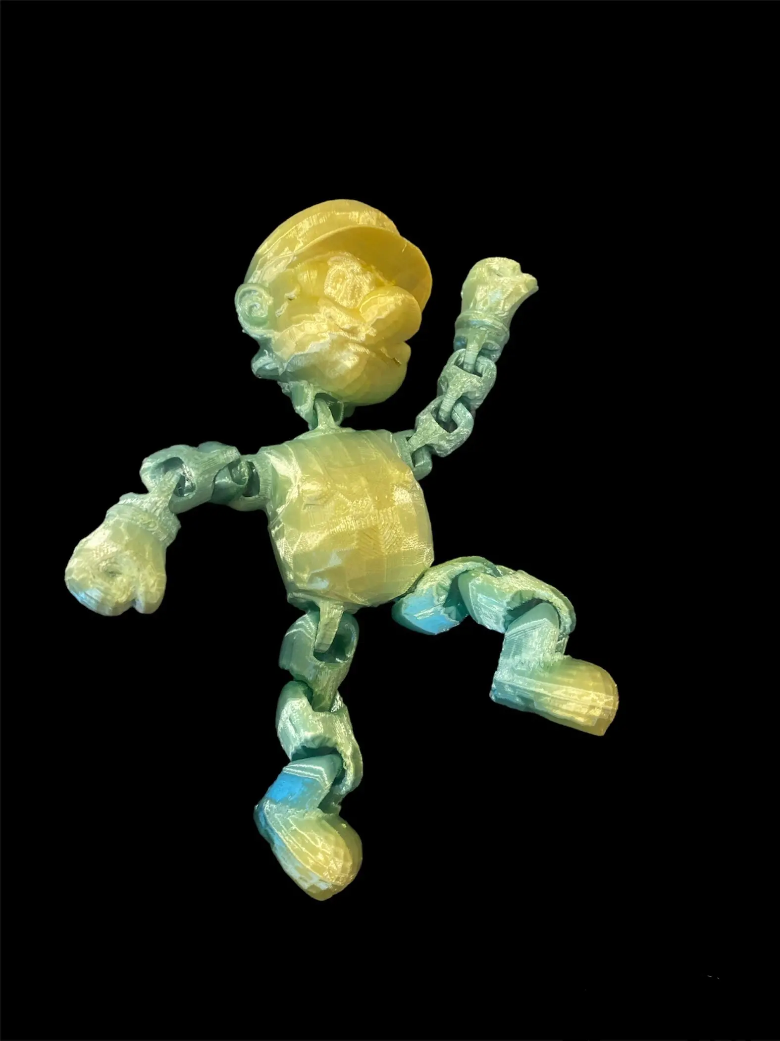 Articulated moving mario