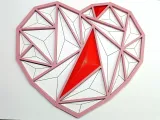 Heart – triangular needle (pyramids)-3
