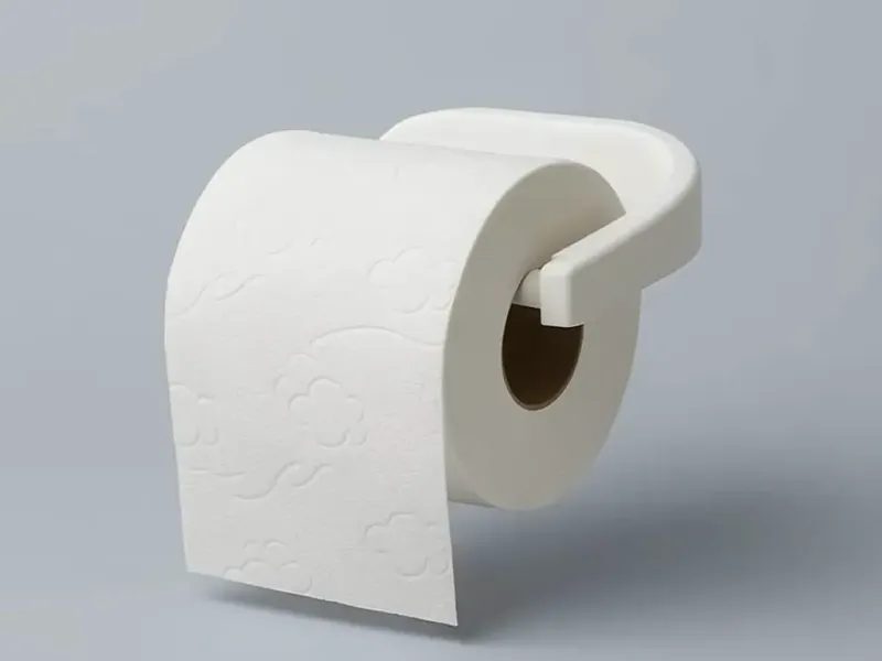 Minimalist Wall-Mount Papel Rolls Holder