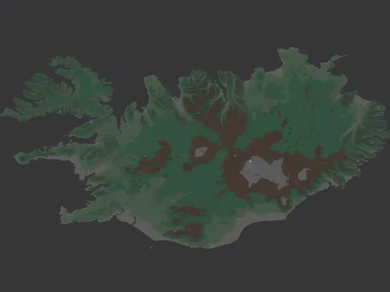 Regions of Iceland. 3D Map puzzle (8-piece)