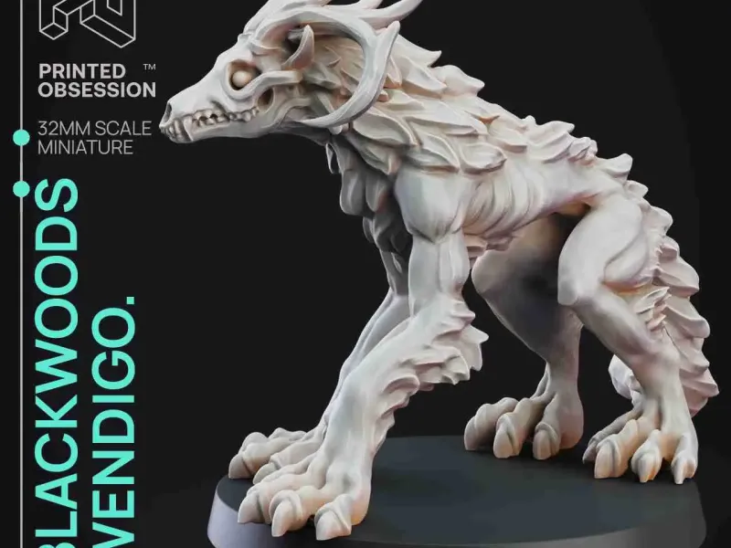 Wendi-go - Mostro non morto - PRESUPPORTATO - Scala 32mm