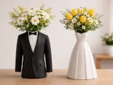 VASI ELEGANTI COPPIA DI SPOSI – SPOSA E SPOSO-1