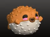 🐡💛 Puffed-Up Flexi Pufferfish-8