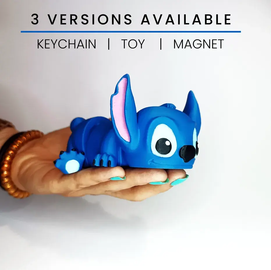 Flexi Stitch Toys, Keychain, Magnet (STL+3MF)