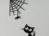 Kitty & spider wallart-1