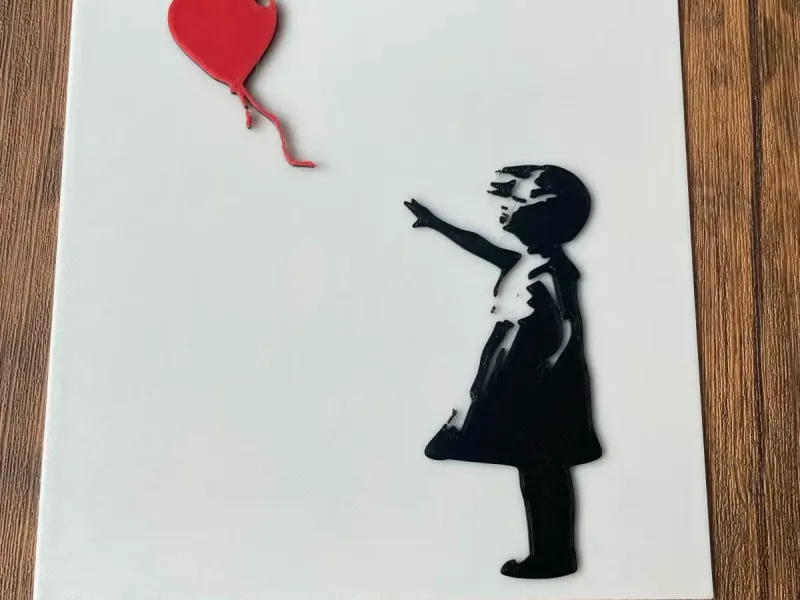 Banksy - Girl With Heart Balloon