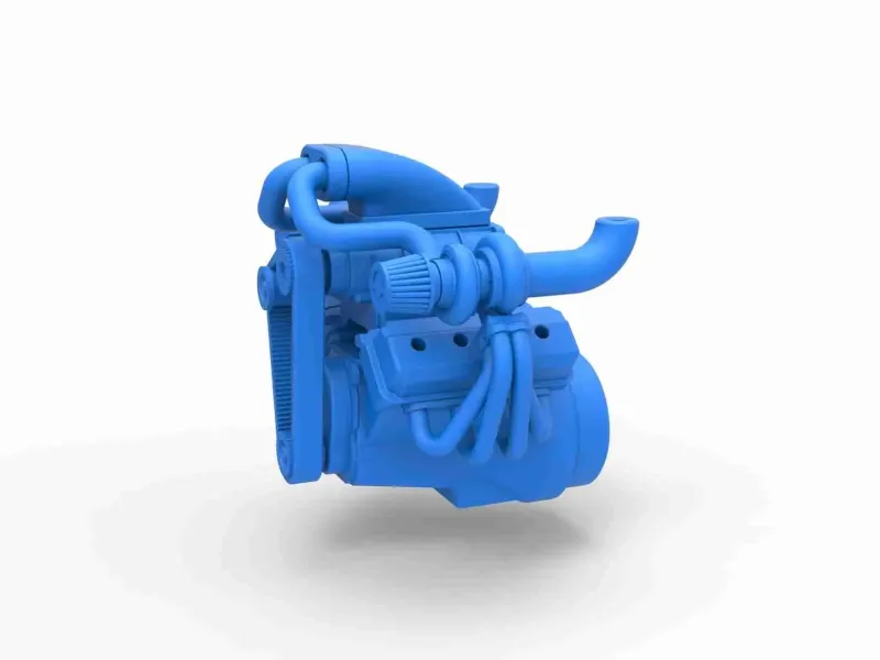 Motor V8 supraalimentat Twin Turbo Versiunea 3 Scară 1:25