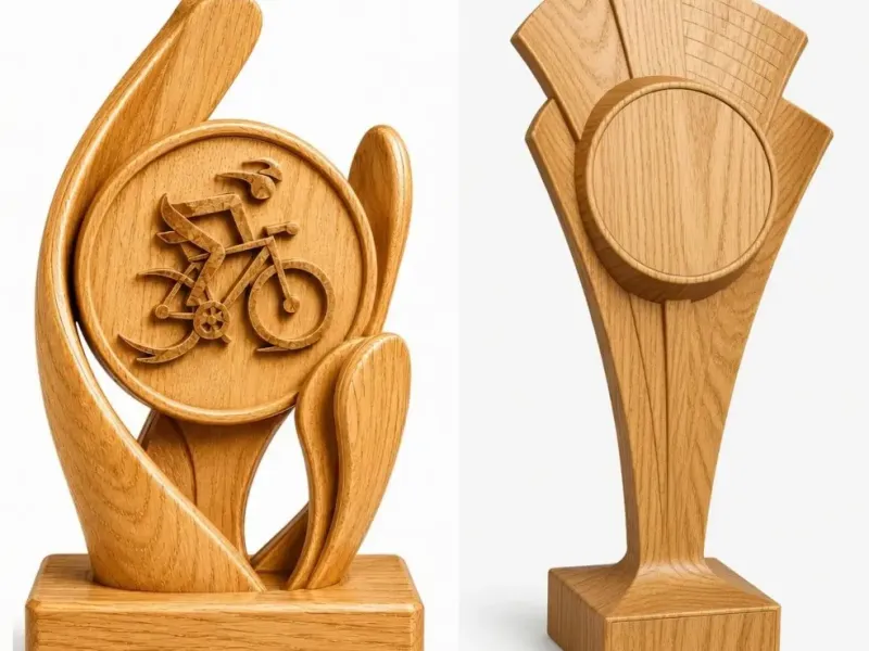 2 type of Trophies, cyclists trophy and empty
